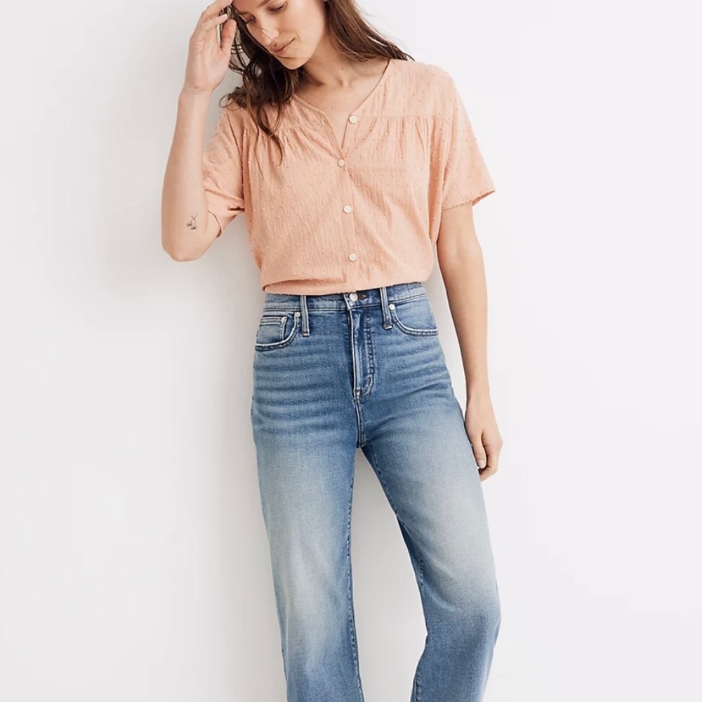 Madewell Slim Wide-Leg Crop Jeans in Reggie Wash